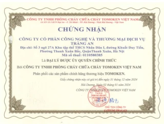 Chứng chỉ đại lý Tomoken